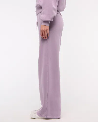 Abercrombie & Fitch Wide Leg Sunday Sweatpant In Pink