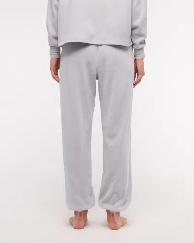Abercrombie & Fitch Lounge Waffle Oversized Jogger In Gray