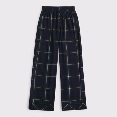 Abercrombie & Fitch Flannel Sleep Pant In Blue
