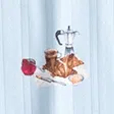 Abercrombie & Fitch Pointelle Wide Leg Sleep Pant In Blue