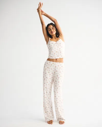 Abercrombie & Fitch Pointelle Sleep Cami In White