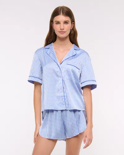 Abercrombie & Fitch Sleep Short In Blue