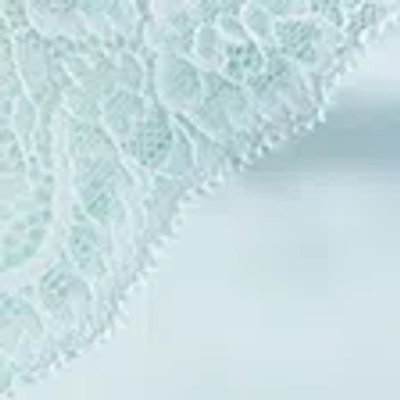 Abercrombie & Fitch Sheer Lace And Satin Cami In Blue