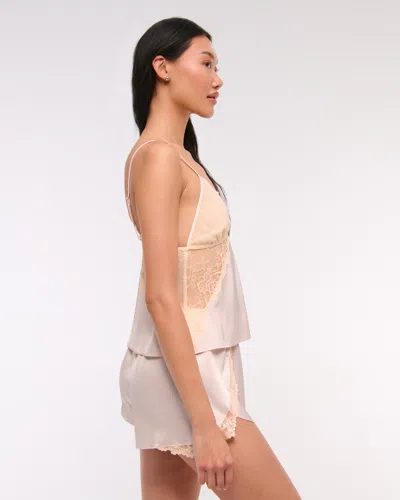 Abercrombie & Fitch Sheer Sleep Cami In Pink