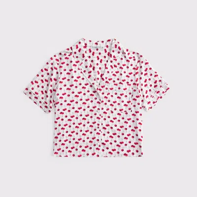 Abercrombie & Fitch Short-sleeve Sleep Shirt In Multi