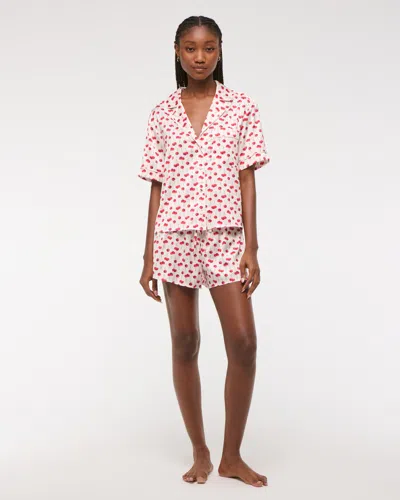 Abercrombie & Fitch Short-sleeve Sleep Shirt In Multi