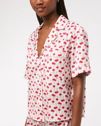 Abercrombie & Fitch Short-sleeve Sleep Shirt In Multi