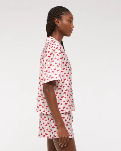 Abercrombie & Fitch Short-sleeve Sleep Shirt In Multi