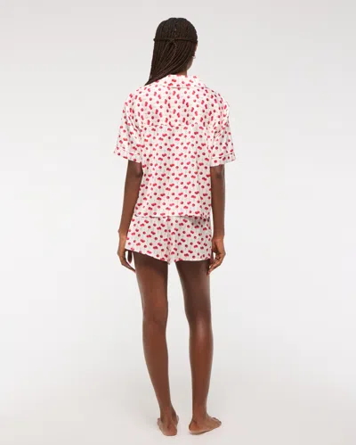 Abercrombie & Fitch Short-sleeve Sleep Shirt In Multi