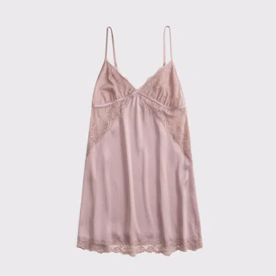 Abercrombie & Fitch Sheer Lace-trim Nightie In Multi