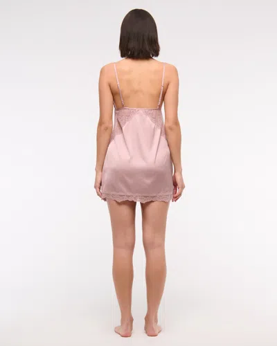 Abercrombie & Fitch Sheer Lace-trim Nightie In Multi