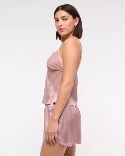 Abercrombie & Fitch Sheer Sleep Short In Multi