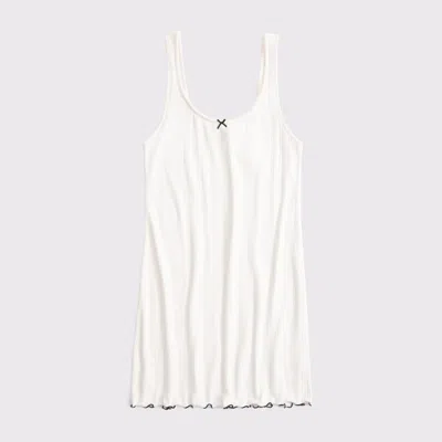 Abercrombie & Fitch Pointelle Nightie In Metallic