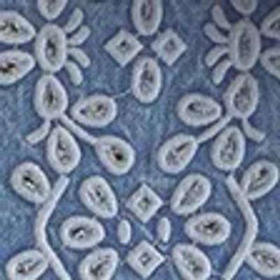 Abercrombie & Fitch Cutwork Denim Trucker Jacket In Blue