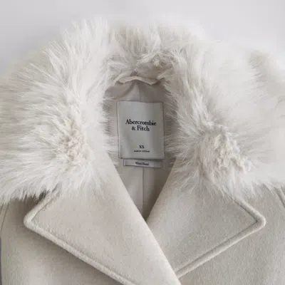 Abercrombie & Fitch A&f Carrie Wool-blend Trench Coat In Gray