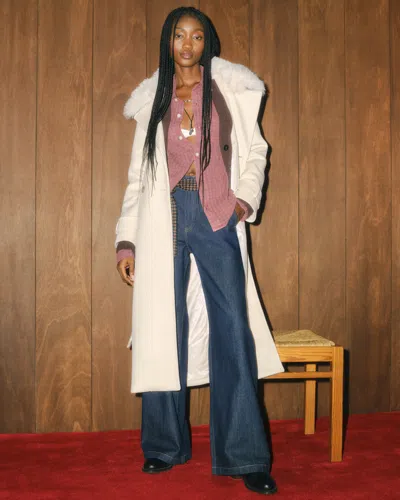 Abercrombie & Fitch A&f Carrie Wool-blend Trench Coat In Gray