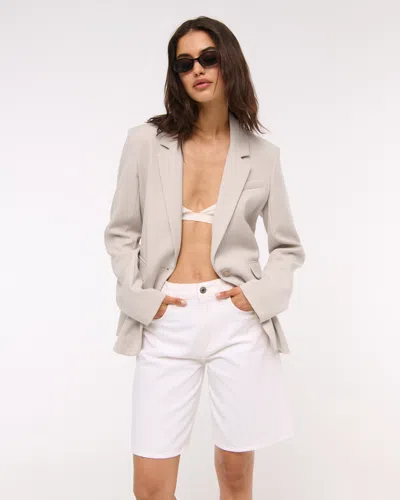 Abercrombie & Fitch Classic Suiting Blazer In Brown