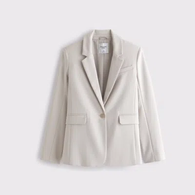 Abercrombie & Fitch Classic Suiting Blazer In Brown