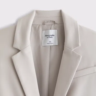 Abercrombie & Fitch Classic Suiting Blazer In Brown