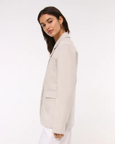 Abercrombie & Fitch Classic Suiting Blazer In Brown