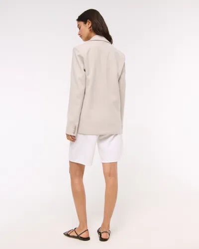 Abercrombie & Fitch Classic Suiting Blazer In Brown