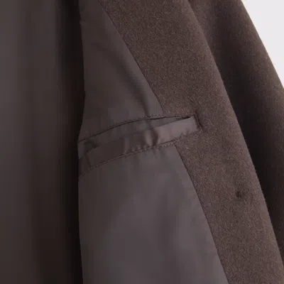 Abercrombie & Fitch A&f Carrie Wool-blend Trench Coat In Brown