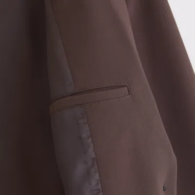 Abercrombie & Fitch Classic Suiting Blazer In Brown