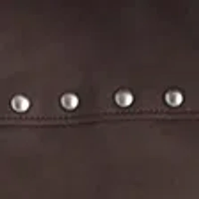 Abercrombie & Fitch Slim Zip Vegan Suede Jacket In Brown