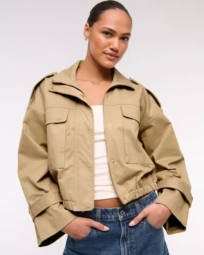 Abercrombie & Fitch Lightweight Cinched Utility Jacket