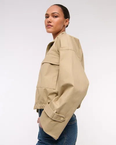 Abercrombie & Fitch Lightweight Cinched Utility Jacket