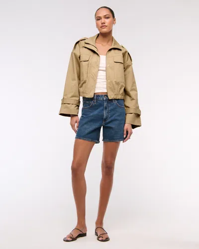 Abercrombie & Fitch Lightweight Cinched Utility Jacket