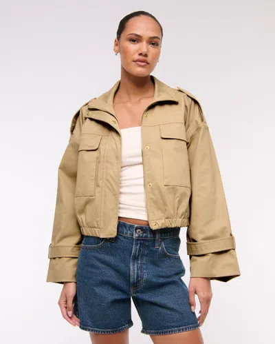 Abercrombie & Fitch Lightweight Cinched Utility Jacket