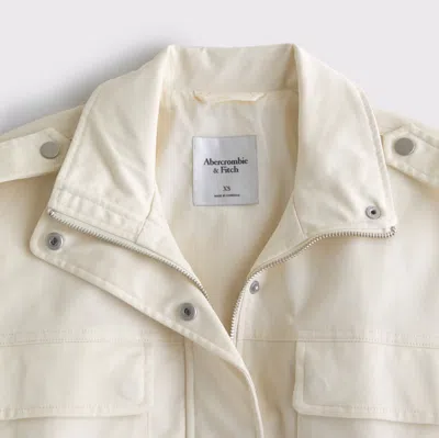 Abercrombie & Fitch Lightweight Cinched Utility Jacket In Brown