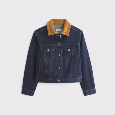 Abercrombie & Fitch Denim Trucker Jacket In Blue