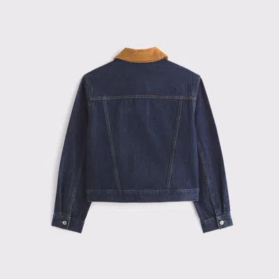 Abercrombie & Fitch Denim Trucker Jacket In Blue