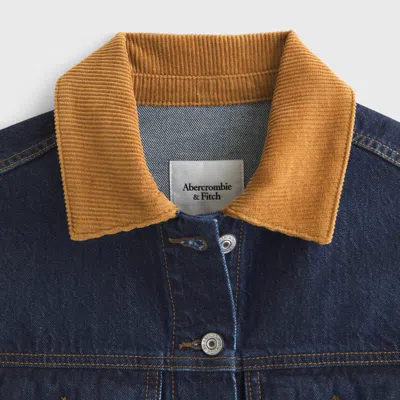 Abercrombie & Fitch Denim Trucker Jacket In Blue