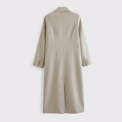 Abercrombie & Fitch Suiting Topcoat In Neutral