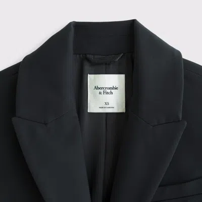 Abercrombie & Fitch Suiting Topcoat In Black