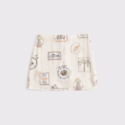 Abercrombie & Fitch The A&f Scarlett Linen-blend Mini Skort