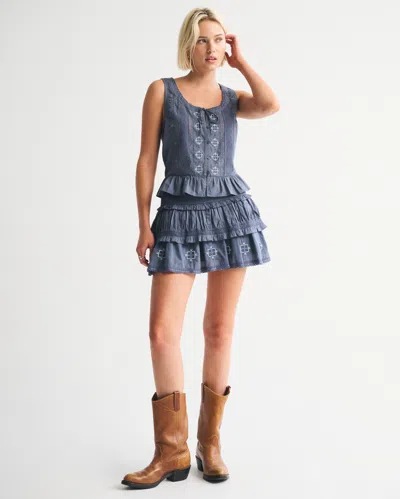 Abercrombie & Fitch High Rise Boho Mini Skort