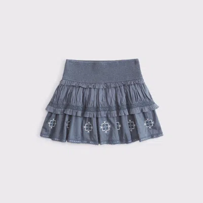Abercrombie & Fitch High Rise Boho Mini Skort