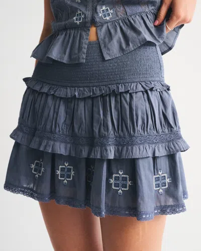 Abercrombie & Fitch High Rise Boho Mini Skort
