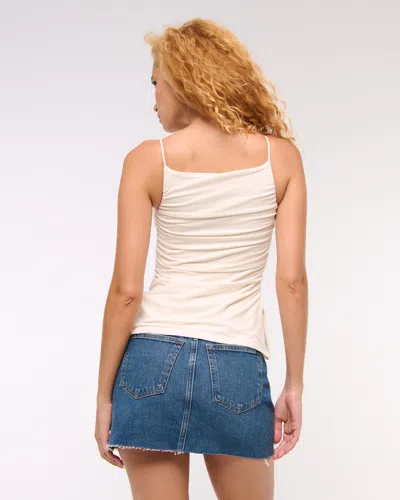 Abercrombie & Fitch Curve Love Mid Rise Denim Mini Skirt