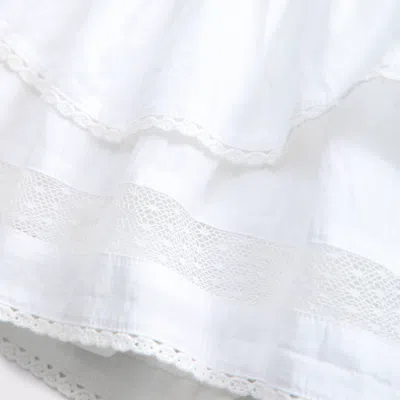 Abercrombie & Fitch High Rise Drop-waist Mini Skort In White