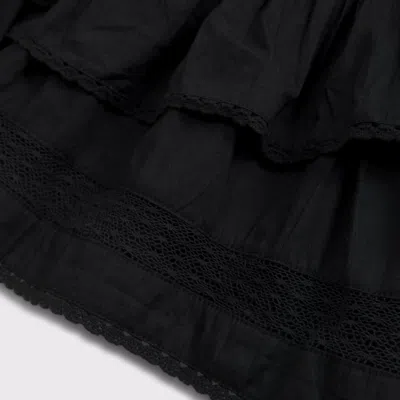 Abercrombie & Fitch High Rise Drop-waist Mini Skort In Black