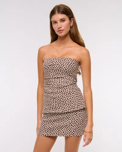 Abercrombie & Fitch The A&f Scarlett Linen-blend Mini Skort In Multi