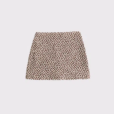 Abercrombie & Fitch The A&f Scarlett Linen-blend Mini Skort In Multi