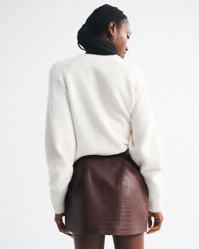 Abercrombie & Fitch The A&f Scarlett Vegan Leather Mini Skort In Brown