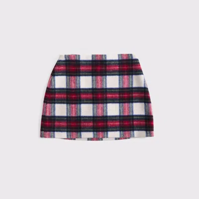 Abercrombie & Fitch The A&f Scarlett Wool-blend Mini Skort In Blue