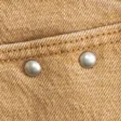 Abercrombie & Fitch Curve Love Mid Rise Denim Studded Mini Skirt In Brown